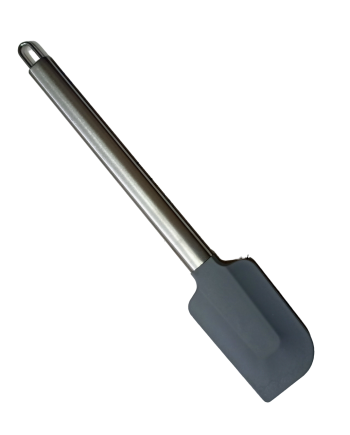 Heat-Resistant Silicon Spatula with Ergonomic Steel Handle [Length:22cm]